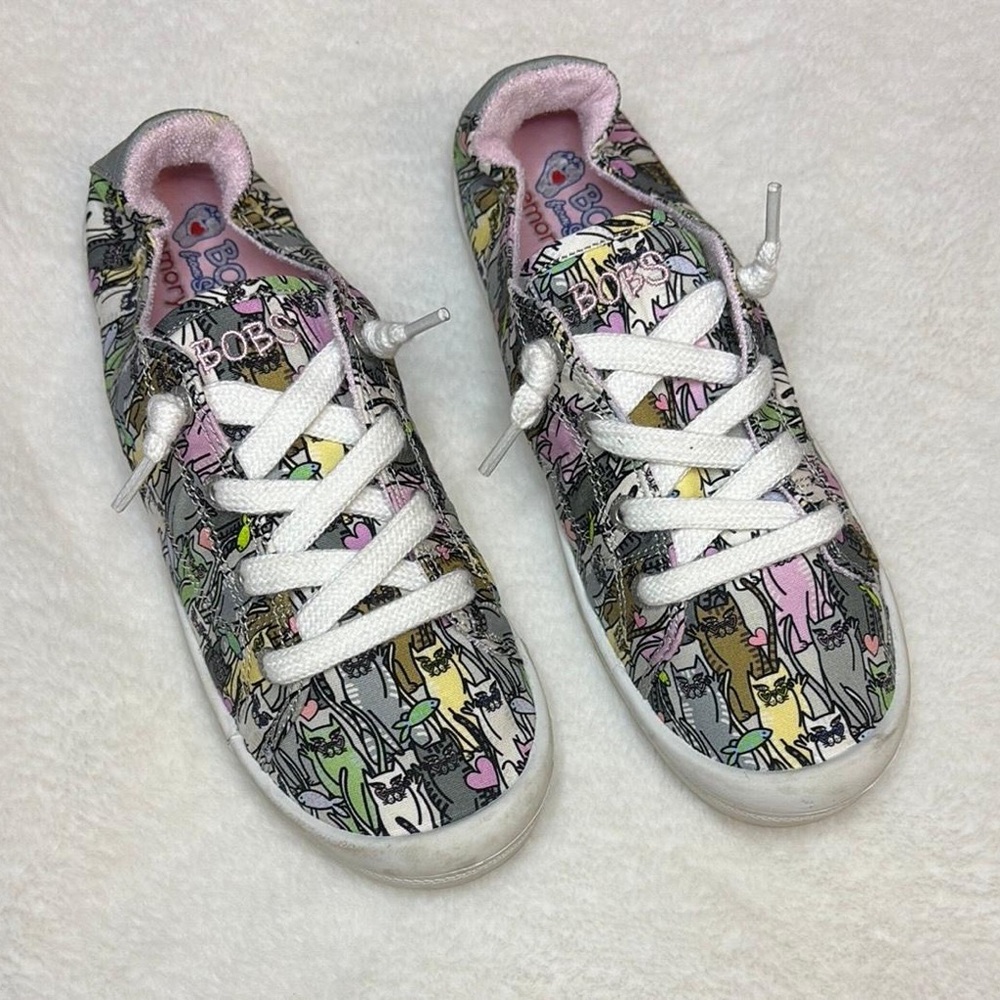 BOBS from Skechers Vibrant Graffiti Sneakers